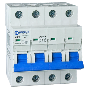 Interruptor magnetotérmico 6kA 4 polos x 50A